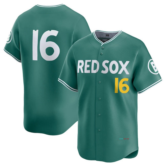Boston Red Sox #16 Jarren Duran Green RONA 2025 City Connect Limited Stitched Jersey