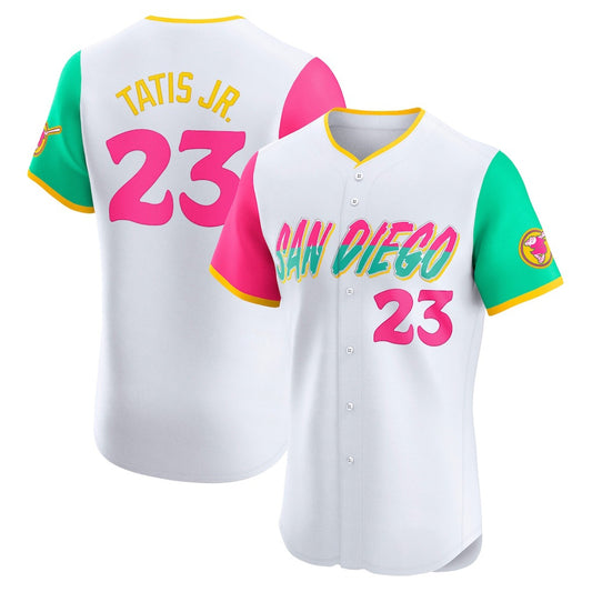 San Diego Padres #23 Fernando Tatis Jr. White RONA City Connect Elite Jersey