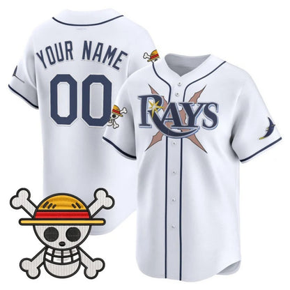Custom Tampa Bay Rays x One Piece White RONA Vapor Premier Limited Jersey - Stitched