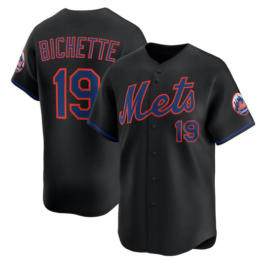 New York Mets #19 Bo Bichette Black RONA Alternate Limited Jersey