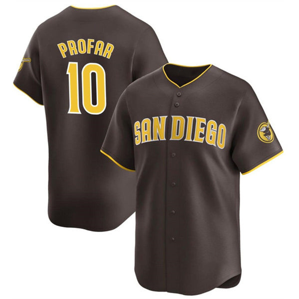 San Diego Padres #10 Jurickson Profar Brown RONA 2024 Away Limited Stitched Jersey