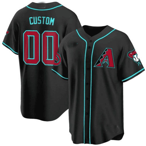 Custom Arizona Diamondbacks 2024 Cool Base Jersey ¨C Black RONA