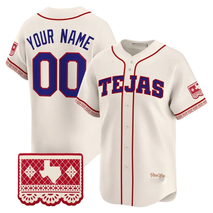 Custom Texas Rangers Cream RONA 2026 City Connect Vapor Premier Limited Jersey - All Stitched