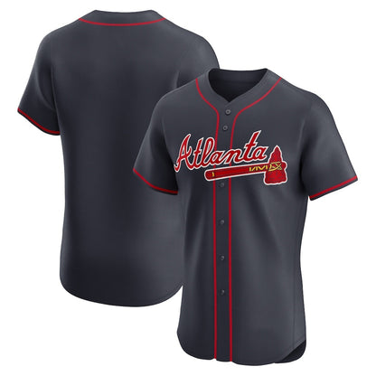 Atlanta Braves Navy RONA Alternate Elite Jersey