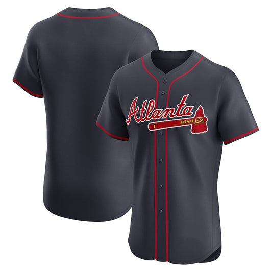 Atlanta Braves Navy RONA Alternate Elite Jersey