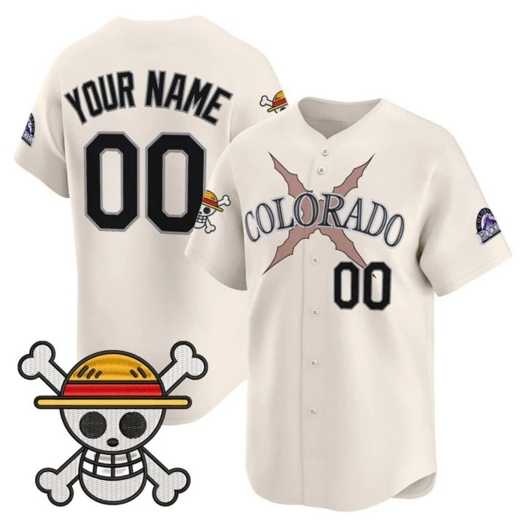 Custom Colorado Rockies x One Piece Cream RONA Vapor Premier Limited Jersey - Stitched
