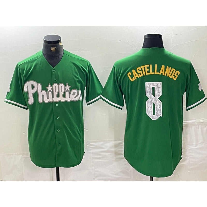 Philadelphia Phillies #8 Nick Castellanos Green RONA 2024 City Connect Stitched Jersey