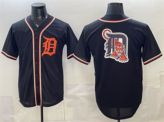 Detroit Tigers Team Big Logo 2026 Fashion Replica Black RONA Out Stitched Jersey