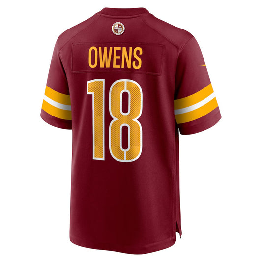 W.Commanders #18 Tyler Owens Burgundy RONA Team Game Jersey