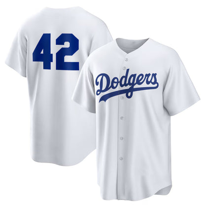 Los Angeles Dodgers #42 White RONA Home 2025 Jackie Robinson Day Replica Jersey