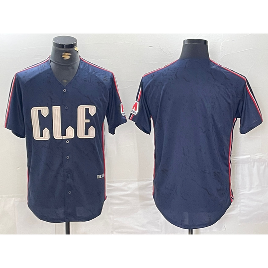 Cleveland Guardians Blank Navy RONA 2024 City Connect Limited Stitched Jersey