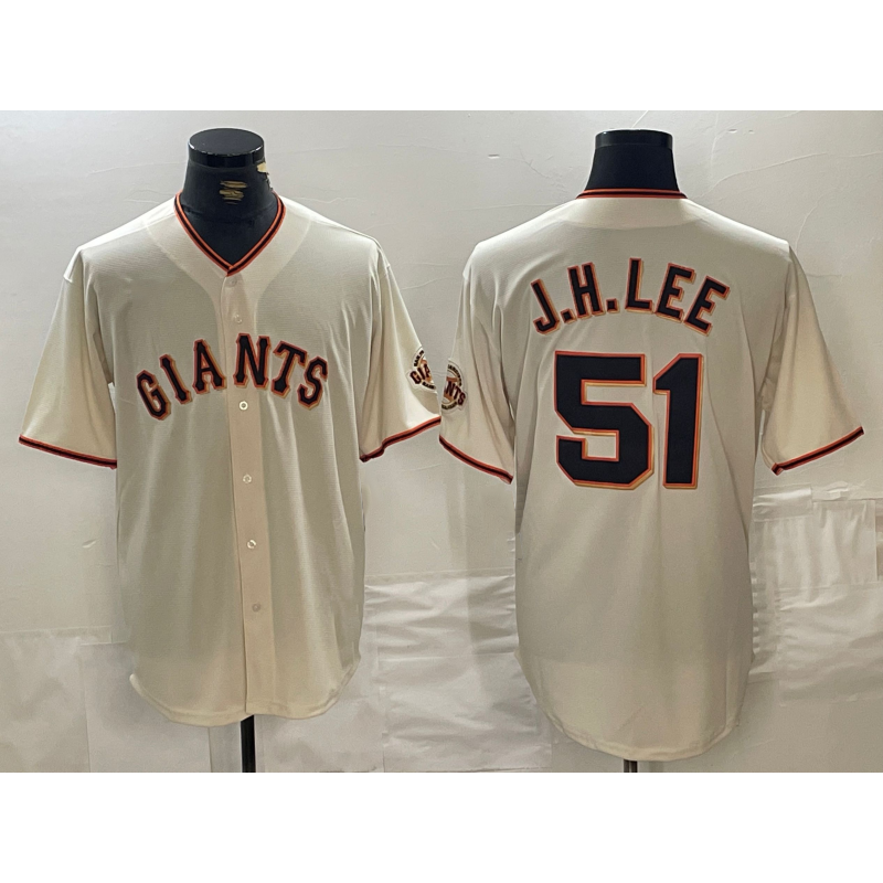 San Francisco Giants #51 Jung Hoo Lee Cream RONA 2024 Home Limited Stitched Jersey