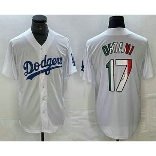 Los Angeles Dodgers #17 Shohei Ohtani Mexico White RONA Cool Base Stitched Jersey 2