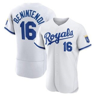 Kansas City Royals #16 Andrew Benintendi White RONA Flex Base Stitched Jersey