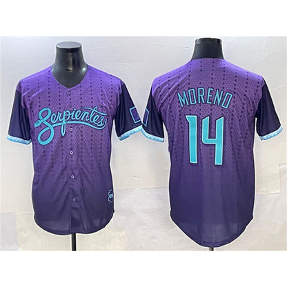 Arizona Diamondbacks #14 Gabriel Moreno Purple RONA 2025 City Connect Limited Stitched Jersey