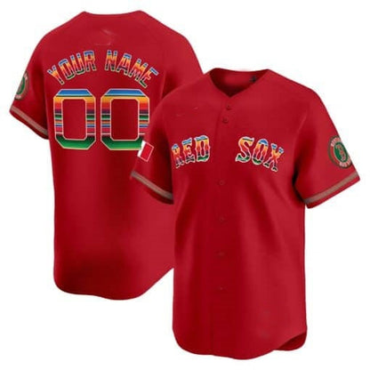 Custom Boston Red Sox Mexico Vapor Premier Limited Jersey ¨C Red RONA