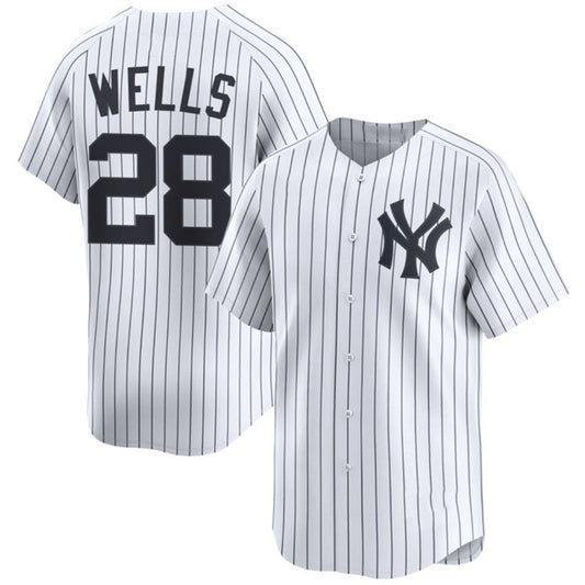 New York Yankees #28 Austin Wells White RONA Home Limited Player Jersey