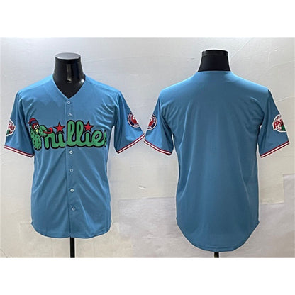 Philadelphia Phillies Blank Light Blue RONA Phanatic Limited Stitched Jersey