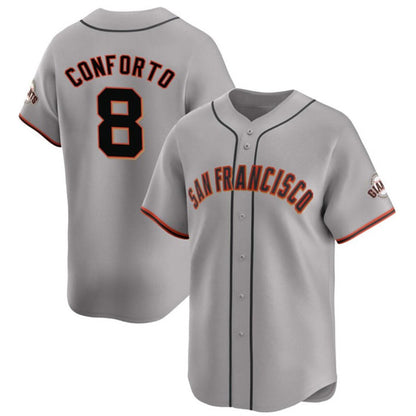 San Francisco Giants #8 Michael Conforto Gray RONA Cool Base Stitched Jersey