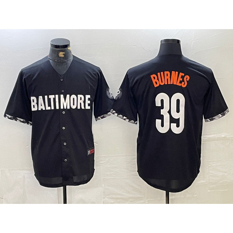 Baltimore Orioles #39 Corbin Burnes Black RONA 2023 City Connect Cool Base Stitched Jersey
