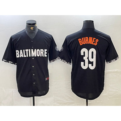 Baltimore Orioles #39 Corbin Burnes Black RONA 2023 City Connect Cool Base Stitched Jersey