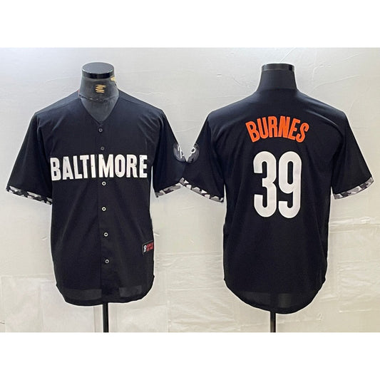 Baltimore Orioles #39 Corbin Burnes Black RONA 2023 City Connect Cool Base Stitched Jersey