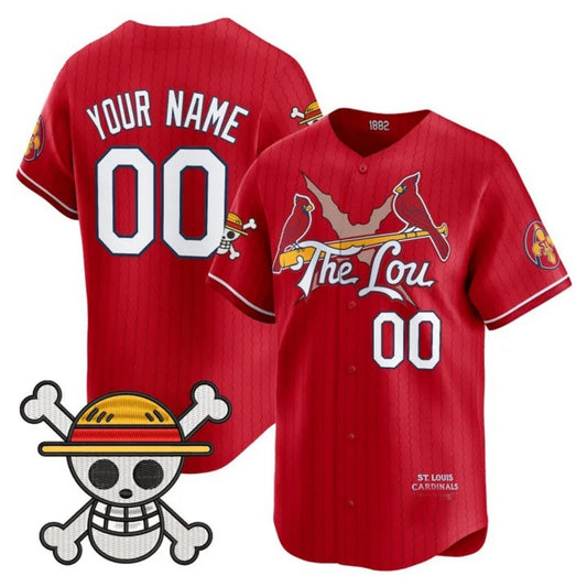 Custom St. Louis Cardinals x One Piece Red RONA Vapor Premier Limited Jersey - Stitched