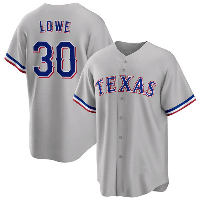 Texas Rangers #30 Nathaniel Lowe Gray RONA Cool Base Stitched Jersey