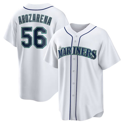 Seattle Mariners #56 Randy Arozarena White RONA Home Replica Jersey