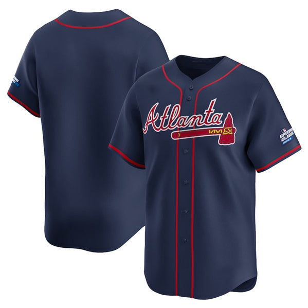 Atlanta Braves Blank Navy RONA 2025 Speedway Classic Alternate Limited Stitched Jersey