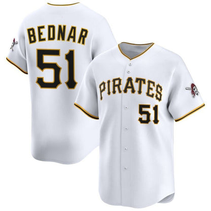 Pittsburgh Pirates #51 David Bednar White RONA 2025 Home Limited Stitched Jersey