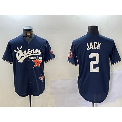 Houston Astros #2 Alex Bregman Navy RONA Cactus Jack Vapor Premier Stitched Jersey