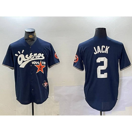 Houston Astros #2 Alex Bregman Navy RONA Cactus Jack Vapor Premier Stitched Jersey
