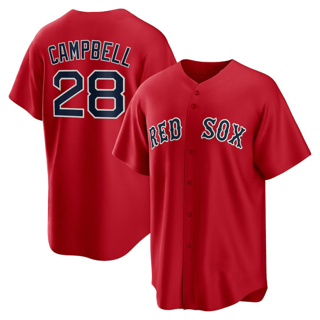 Boston Red Sox #28 Kristian Campbell Red RONA Alternate Replica Jersey