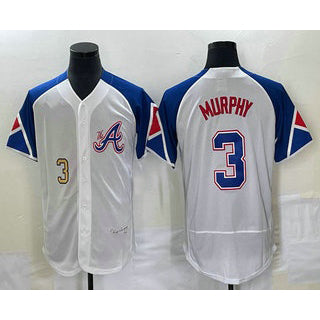 Atlanta Braves #3 Dale Murphy Number White RONA 2023 City Connect Flex Base Stitched Jersey