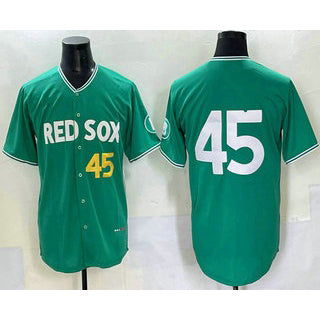 Boston Red Sox #45 Pedro Martinez Green RONA 2025 City Connect Limited Jersey