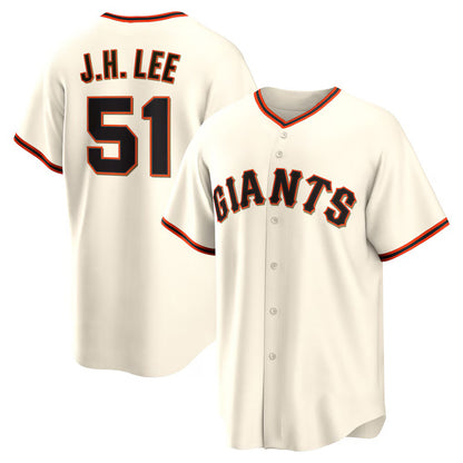 San Francisco Giants #51 Jung Hoo Lee Cream RONA Home Replica Player Jersey
