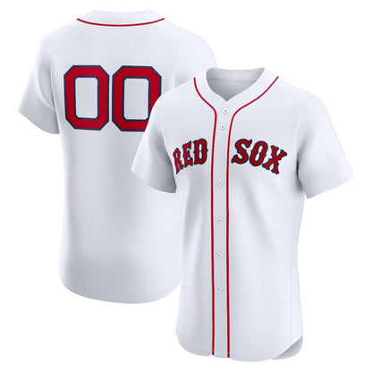 Custom Boston Red Sox White RONA Home Elite Jersey