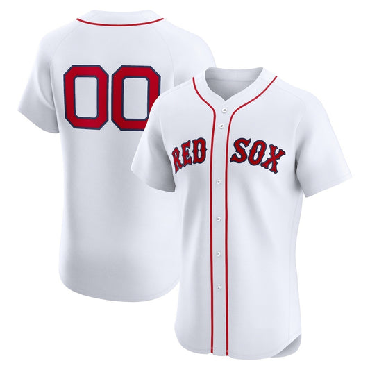 Custom Boston Red Sox White RONA Home Elite Jersey