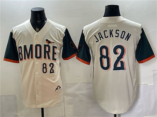 Baltimore Orioles #82 Jeremiah Jackson Natural RONA 2026 City Connect Stadium Stitched Jersey