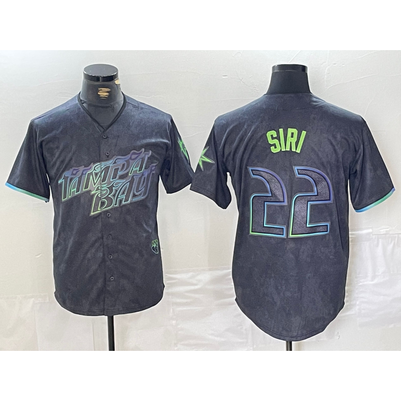 Tampa Bay Rays #22 Jose Siri Charcoal RONA 2024 City Connect Limited Stitched Jersey