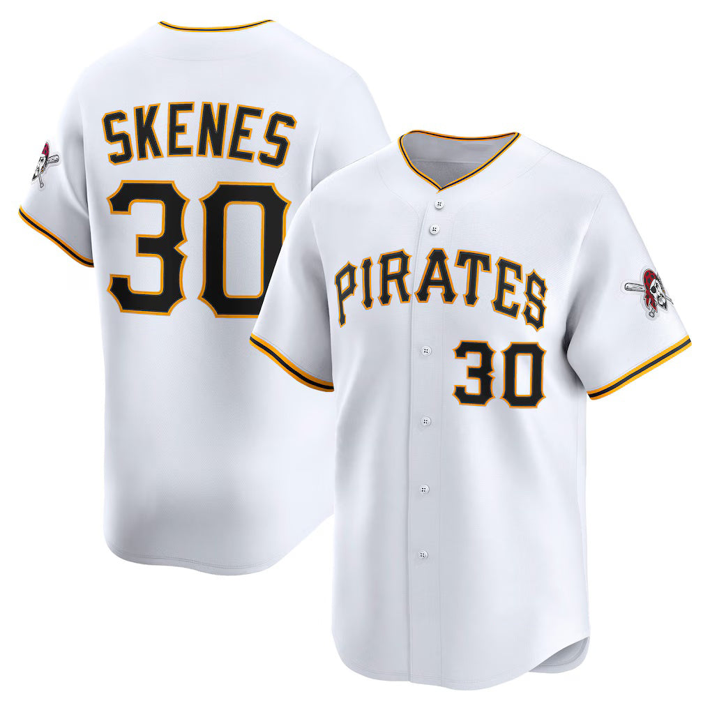 Pittsburgh Pirates #30 Paul Skenes White RONA Home Limited Player Jersey