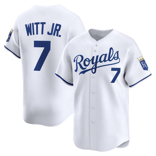 Kansas City Royals #7 Bobby Witt Jr. White RONA Home Limited Player Jersey
