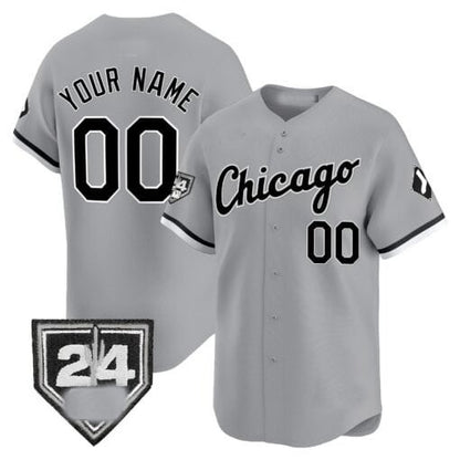 Custom Chicago White Sox 2024 Spring Training Patch Vapor Premier Limited Jersey ¨C Gray RONA