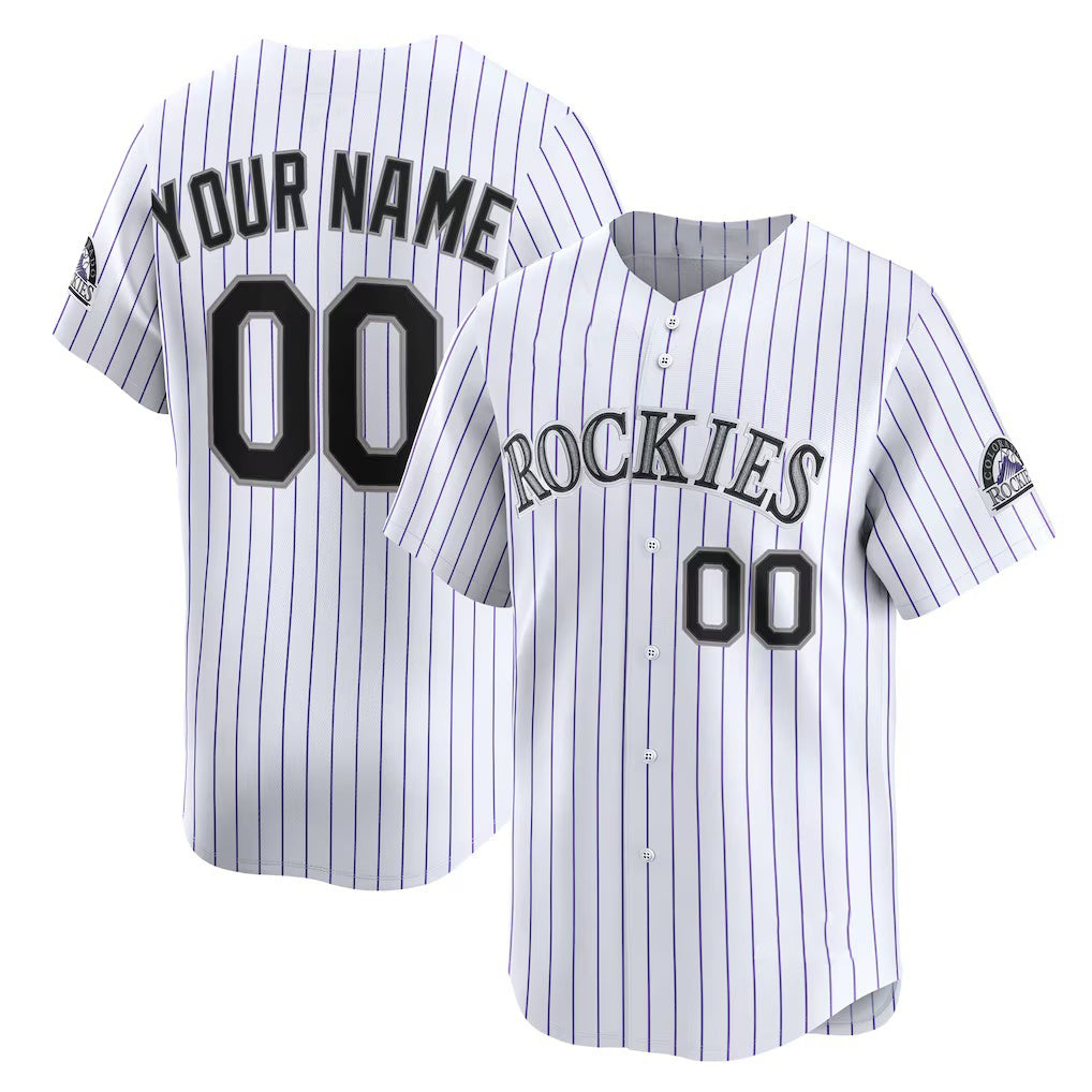Custom Colorado Rockies White RONA Home Limited Jersey