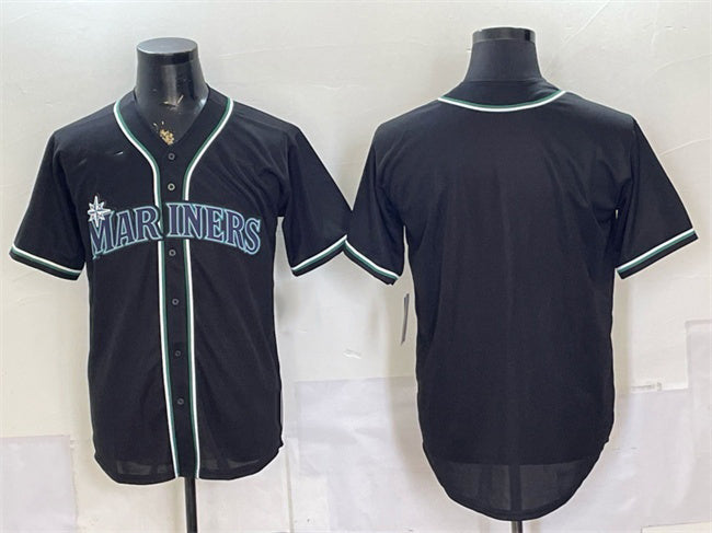 Seattle Mariners Blank 2026 Fashion Replica Black RONA Out Stitched Jersey
