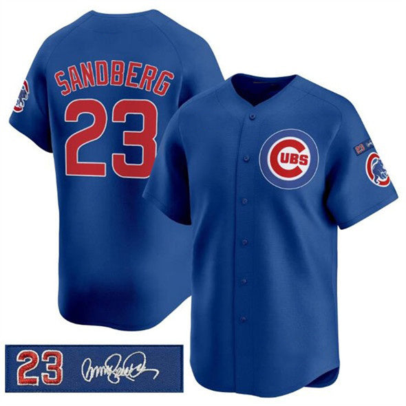 Chicago Cubs #23 Ryne Sandberg Royal RONA 'Ryne Sandberg Tribute' Vapor Limited V3 Stitched Jersey