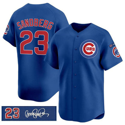 Chicago Cubs #23 Ryne Sandberg Royal RONA 'Ryne Sandberg Tribute' Vapor Limited V3 Stitched Jersey
