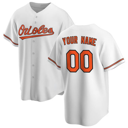 Custom Baltimore Orioles White RONA Home Replica Jersey