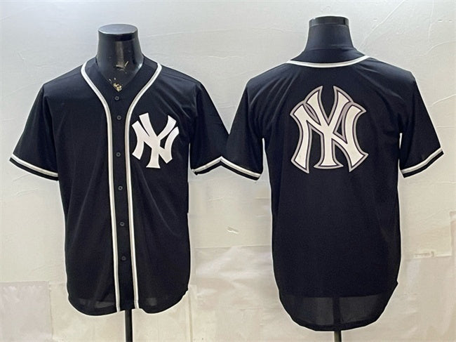 New York Yankees Team Big Logo 2026 Fashion Replica Black RONA Out Stitched Jersey